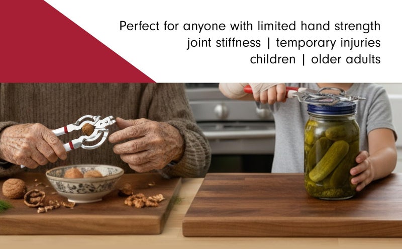 Tredoni Jar & Bottle Opener, Easy Wrench Grip/Tighten Lid Opener, Multi-Purpose Opener for Caps, Cans & Nuts -Italian Stainless Steel - Image 5